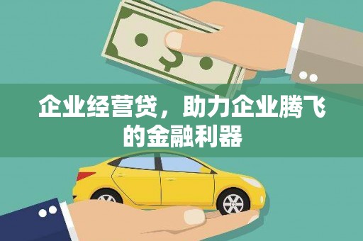 白云企业经营贷，助力企业腾飞的金融利器