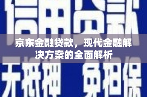 白云京东金融贷款，现代金融解决方案的全面解析