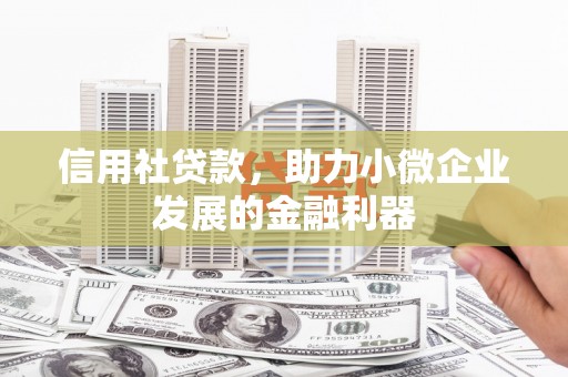 白云信用社贷款，助力小微企业发展的金融利器