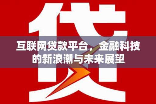 白云互联网贷款平台，金融科技的新浪潮与未来展望